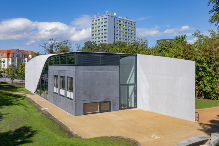 The CUBE, the world’s first carbon-reinforced concrete building. Photo: Stefan Gröschel